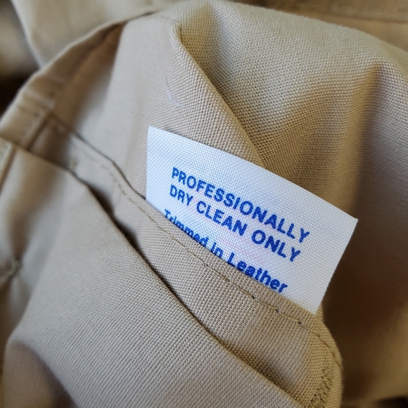 Bob Allen Hunting Vest Tan Mens L Leather Shoulder Panel Men’s L VTG - Picture 9 of 9